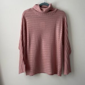 PINK SWEATER TURTLENECK